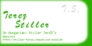 terez stiller business card